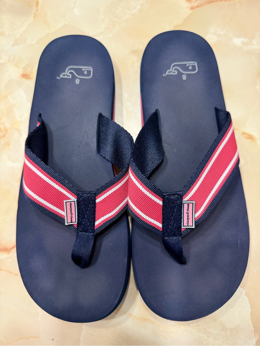 Vineyard Vines Heritage Webbing Foam Flip Flops